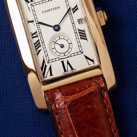 cartier american tank watch.